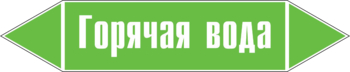 Маркировка трубопровода "горячая вода" (пленка, 126х26 мм) - Маркировка трубопроводов - Маркировки трубопроводов "ВОДА" - Магазин охраны труда ИЗО Стиль